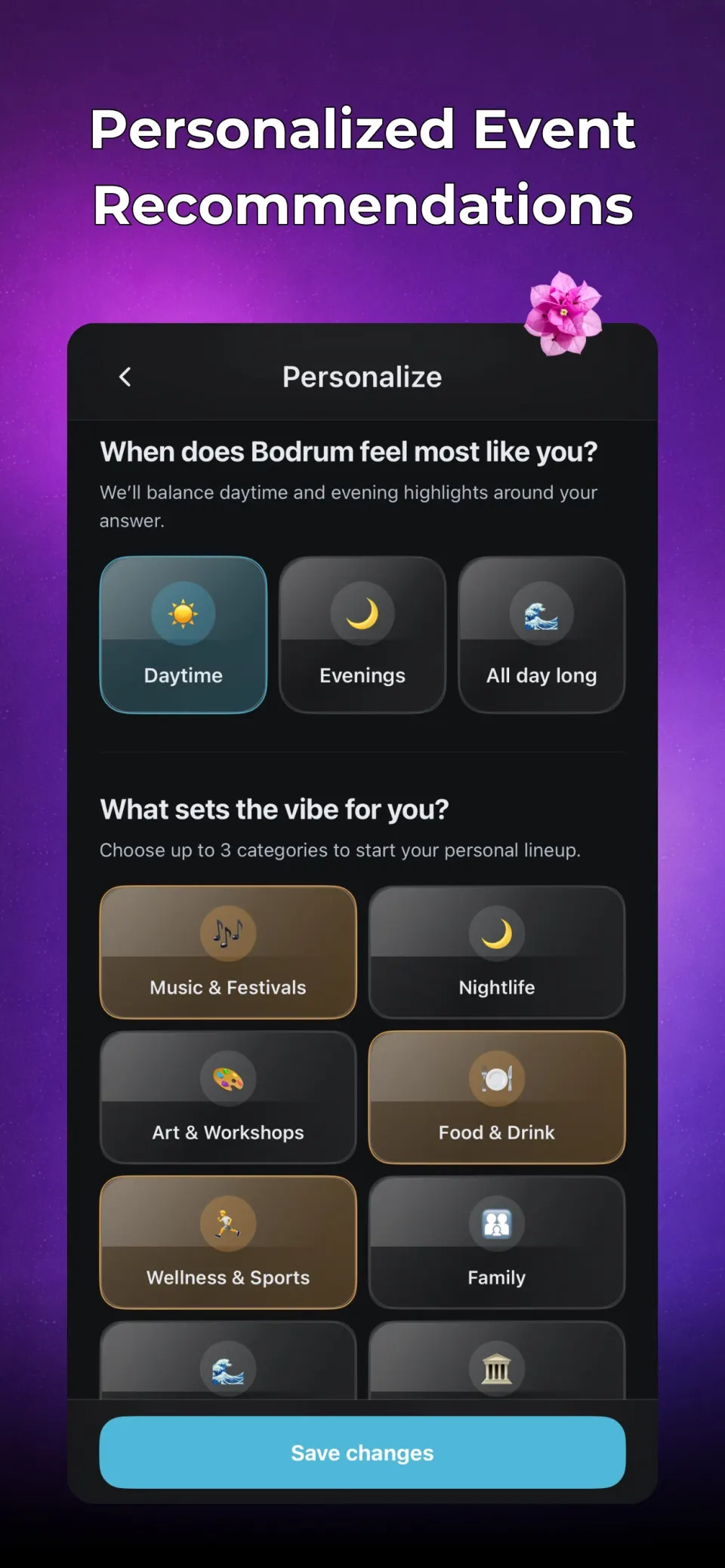 Bodrum Flow mobile app screenshot 2